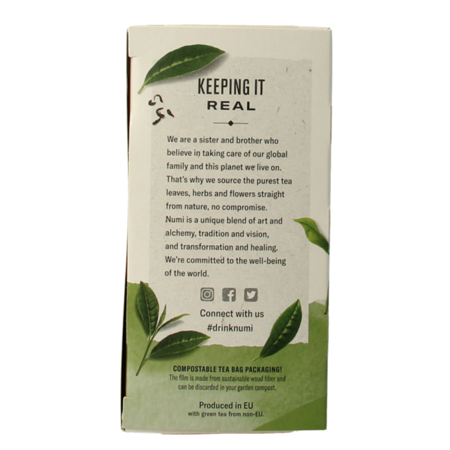 Numi Organic Gunpowder Green Tea 18 Bags