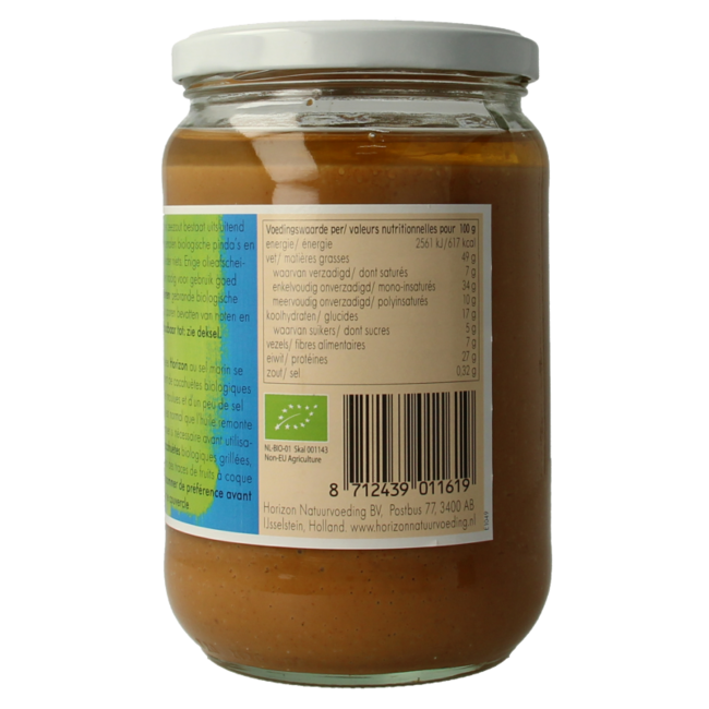 Erdnussbutter mit Meersalz Öko Bio 650 Gramm