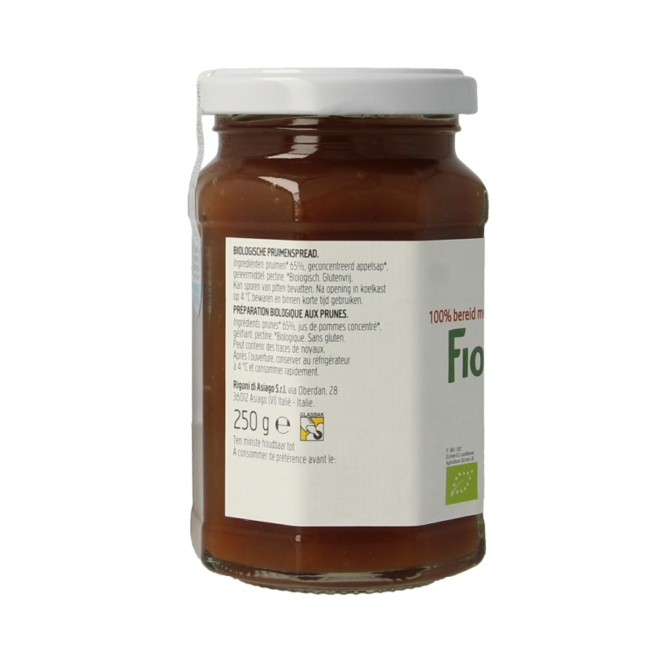 Confiture de prunes bio 250 g