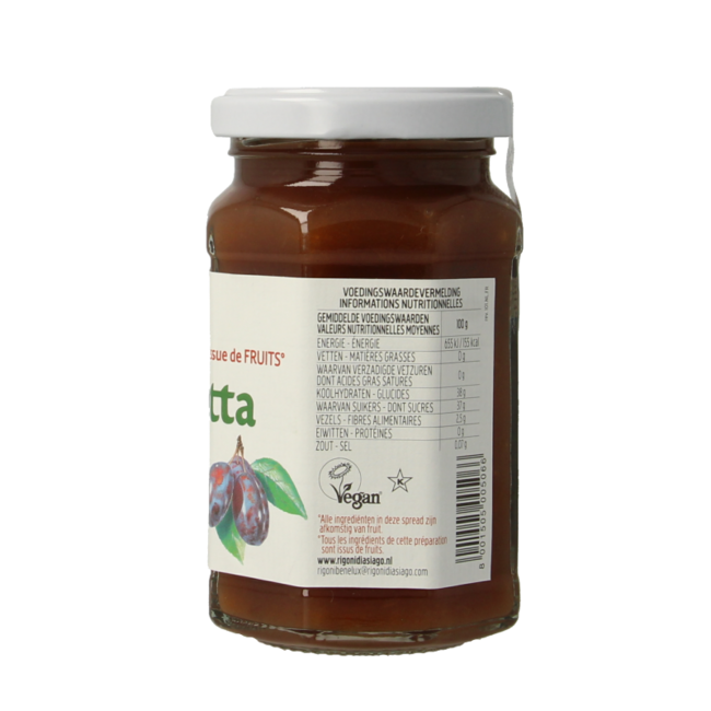 Organic plum jam 250 grams