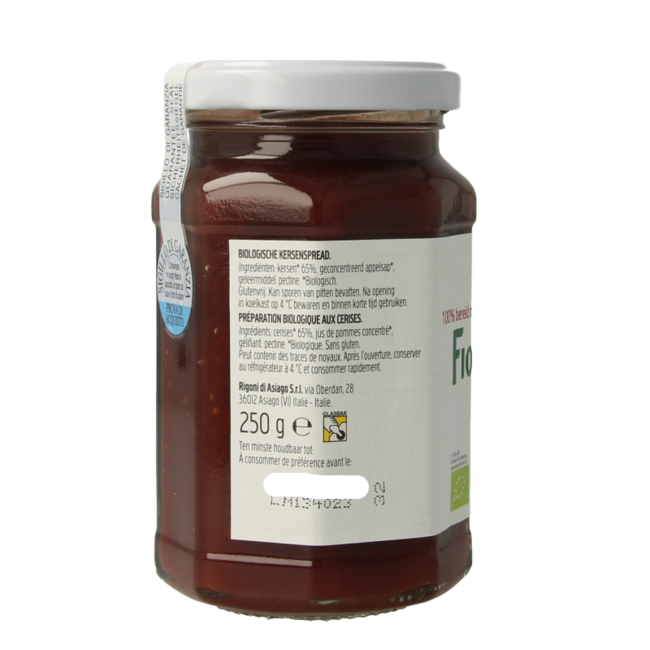 Confiture de cerises bio 250 g