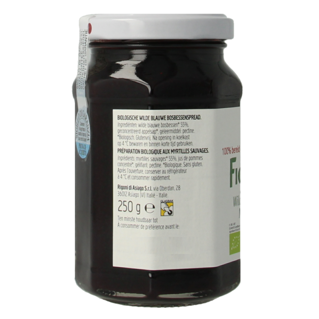 Bio-Heidelbeerkonfitüre 250 Gramm