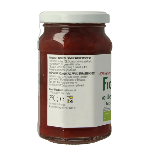 Confiture de fraises bio 250 g
