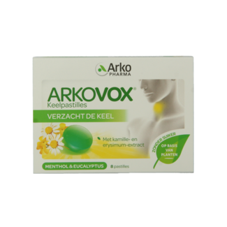 Arkovox Arkovox Menthol eucalipto pastillas para la garganta 8 pastillas