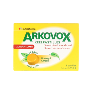 Arkovox Arkovox pastylki do ssania miód i cytryna 8 pastylek