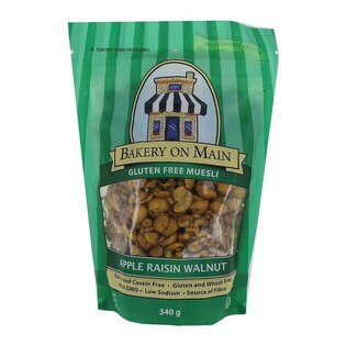 Bakery on Main Bakery on Main Muesli appel rozijn walnoot 340 Gram