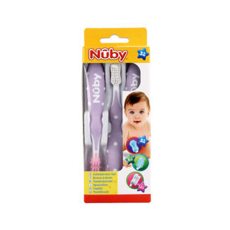 Nuby Set de 3 brosses à dents Nûby