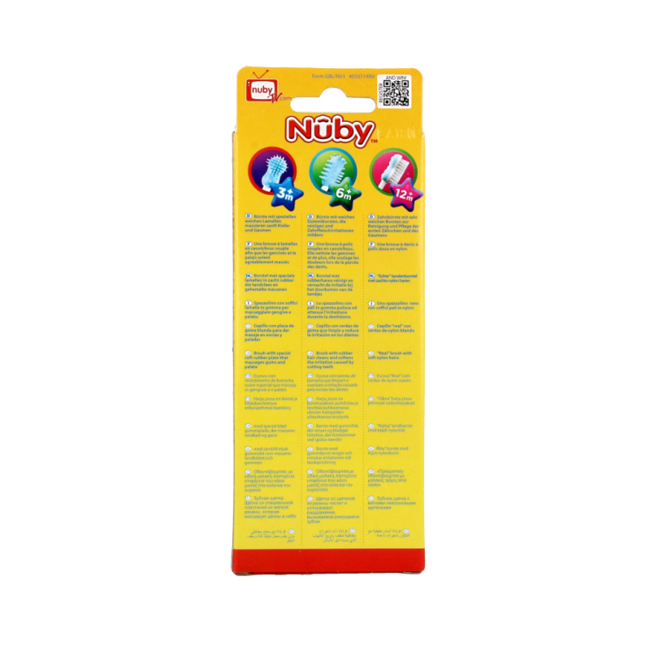 Nuby Zahnbürsten-Set 3 Stück