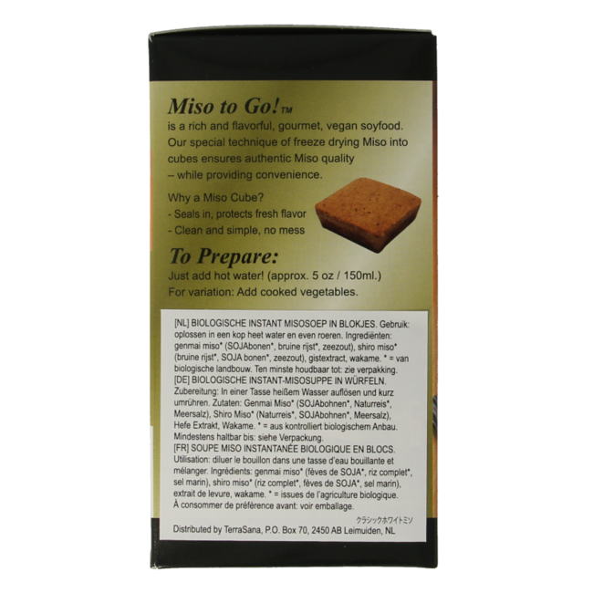 TS Import Cubes de miso instantané classique bio 21 g