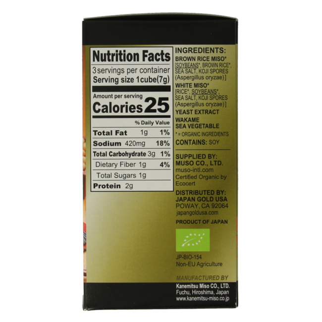 TS Import Instant miso cubes classic bio 21 Gram