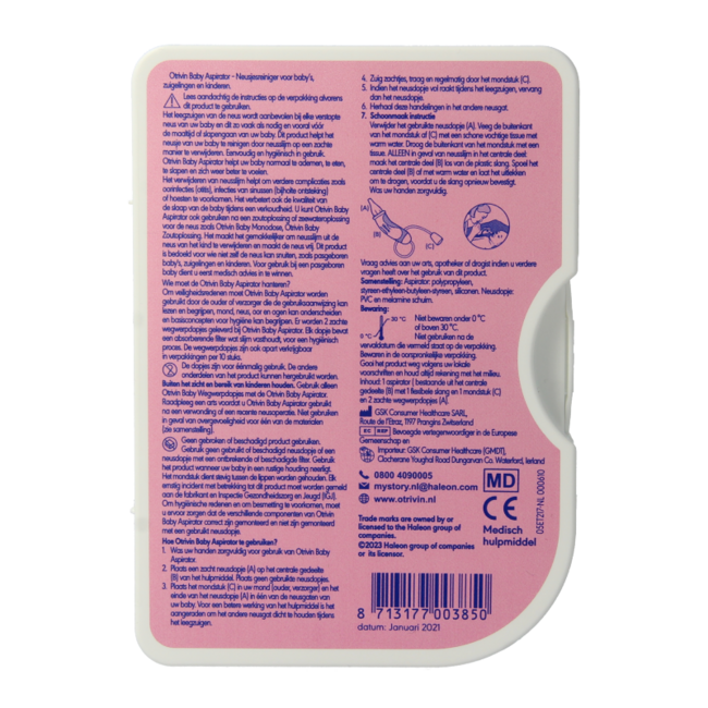 Aspirador nasal para bebés 1 unidad