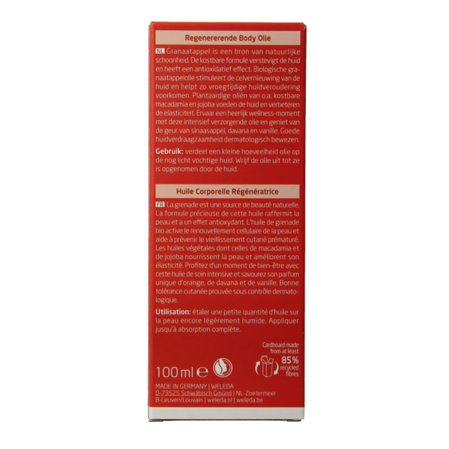 Aceite corporal regenerador de granada 100 ml