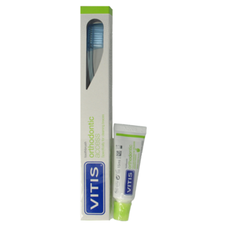 Vitis Orthodontic access borstel met sample tandpasta 1 Set