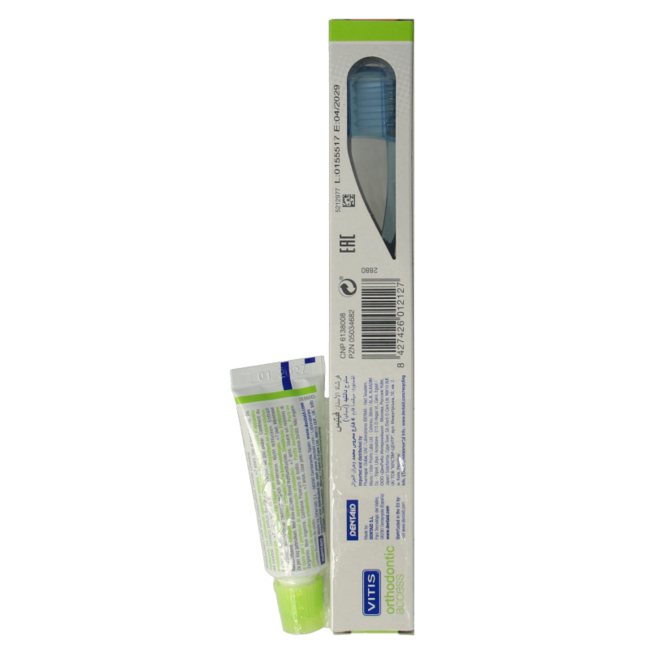 Cepillo Orthodontic Access con muestra de pasta de dientes 1 set