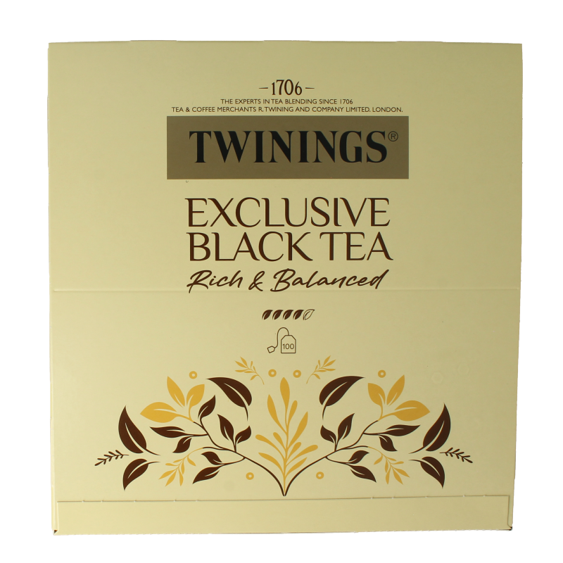 Twinings Exclusive black tea sobre 100 bolsitas