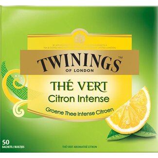 Twinings Twinings Thé vert citron 50 sachets enveloppés
