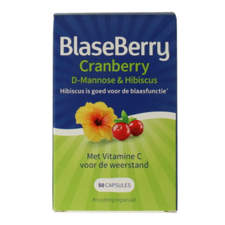 Blaseberry Cranberry D-Mannose y hibisco 50 Cápsulas