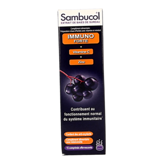 Sambucol Immuno forte bruistabletten suikervrij 15 Bruistabletten