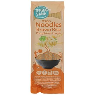 TerraSana Noodles di riso integrale, zucca e zenzero bio 250 Grammi
