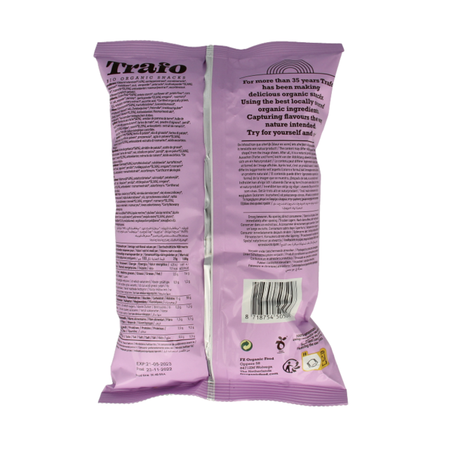Trafo Hummus chips romero bio 75 gramos
