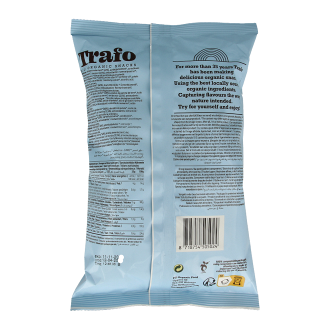 Hummus chips sea salt organic 75 Gram