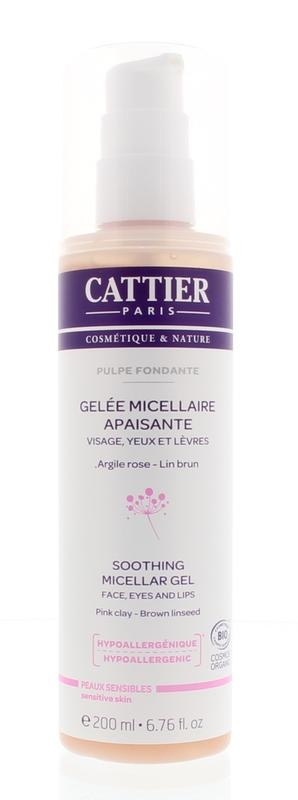 Cattier Gel micelar calmante piel sensible 200 mililitros