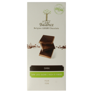 Balance Tableta de chocolate negro luxury con estevia 85 gramos