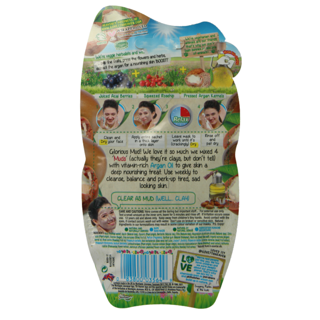 Montagne 7th Heaven face mask argan oil mud 15 Gram
