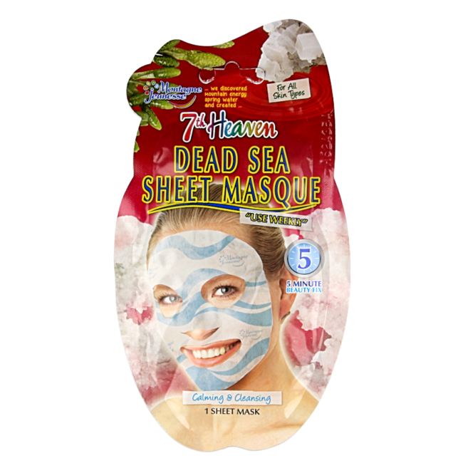 Masque en tissu à la Mer Morte Montagne 7th Heaven 16 g