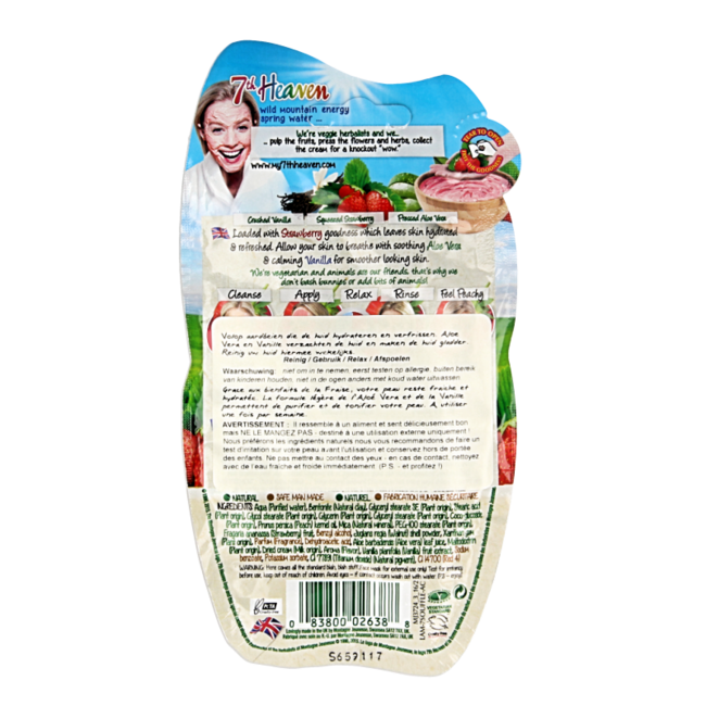 Montagne 7th Heaven gezichtsmasker strawberry souffle 15 Milliliter