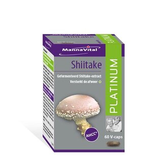 Mannavital Mannavital Shiitake platinum 60 Capsules