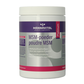 Mannavital Mannavital MSM Pulver Platinum 500 Gramm