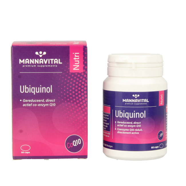 Mannavital Ubiquinol Co-enzyme Q10 60 Capsules