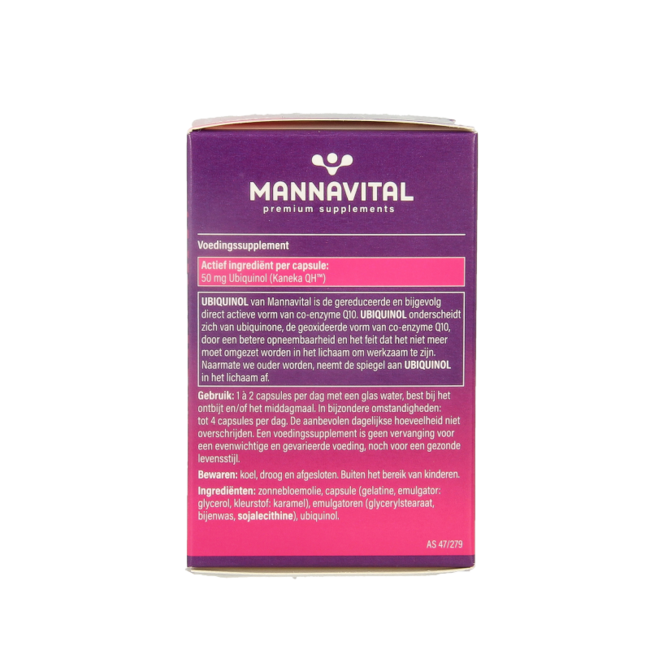 Mannavital Ubiquinol coenzima Q10 60 Cápsulas