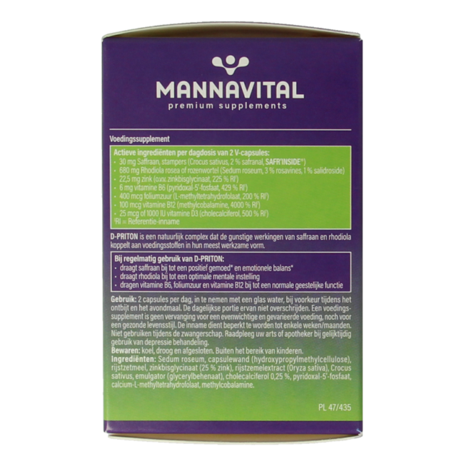 Mannavital D-priton 60 Capsule