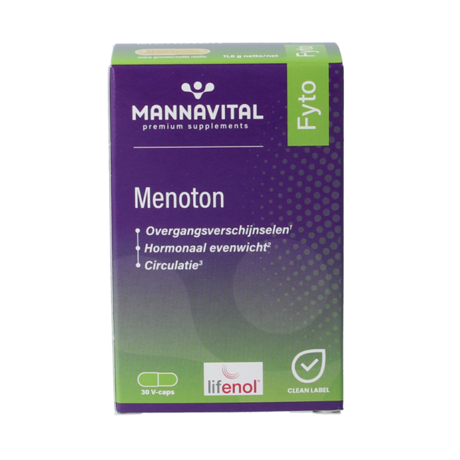 Mannavital Menoton 30 cápsulas vegetarianas