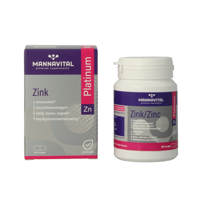 Zink platinum 60 Cápsulas vegetarianas