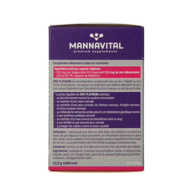 Zink platinum 60 Vegetarische capsules