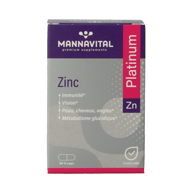 Zink platinum 60 Cápsulas vegetarianas