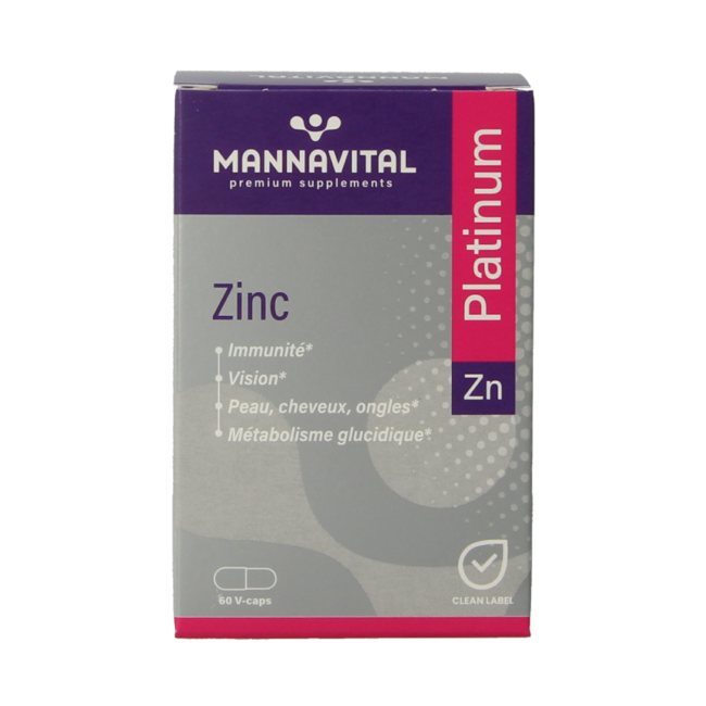 Zink platinum 60 Vegetarische capsules