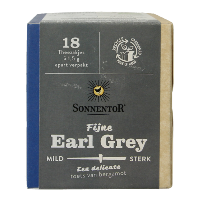Tè Earl Grey Biologico Sonnentor, 18 Bustine
