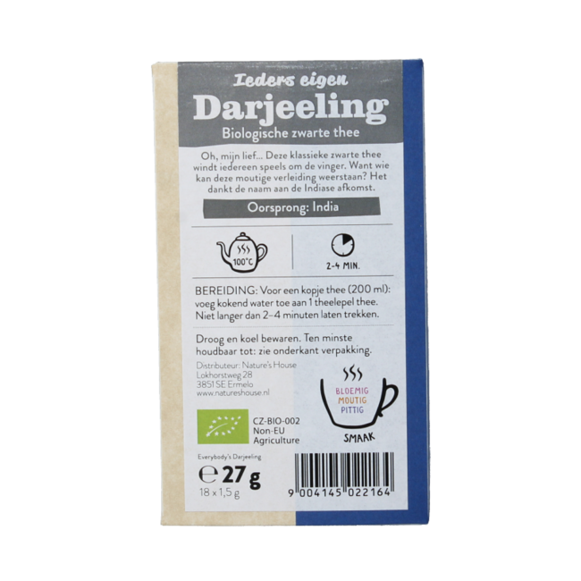 Tè Darjeeling Biologico Sonnentor per Tutti (18 Bustine)