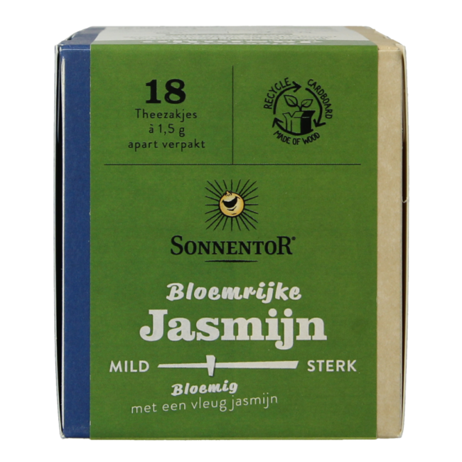 Sonnentor Jasmijn groene thee bio 18 Zakjes