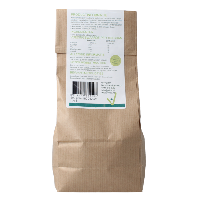 Vitiv Garbanzos bio 500 gramos