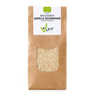 Vitiv Vitiv Semillas de sésamo blanco peladas bio 250 gramos
