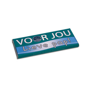 Voor Jou! For You! Wish bar milk chocolate dear dad 70 Gram