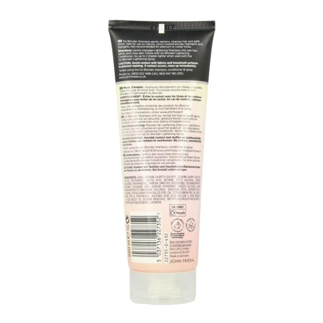 John Frieda Sheer Blonde Champú Go Blonder 250,00 mililitros