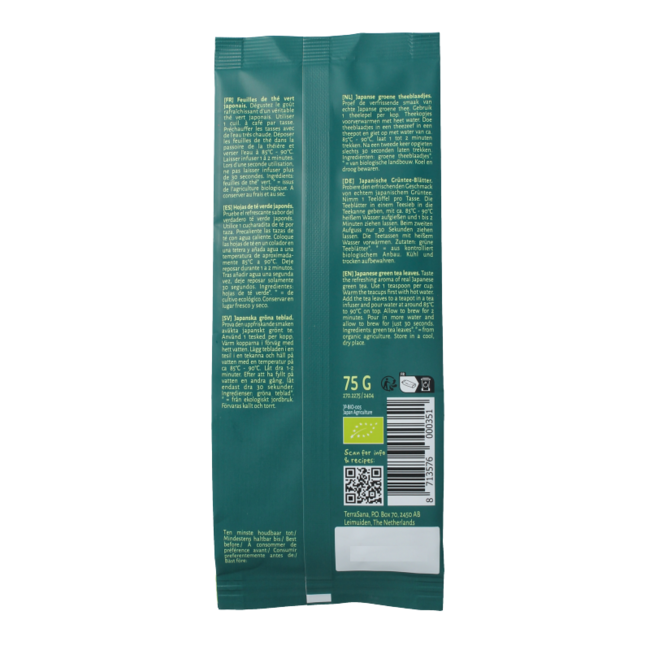 Té verde Sencha bio 75 gramos
