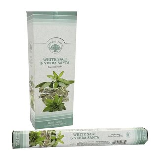Green Tree Räucherstäbchen Yerga Sante & White Sage, 20 Stück