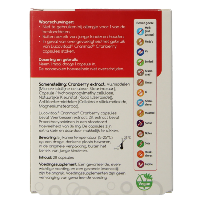 Lucovitaal CranMad 28 Kapsułek